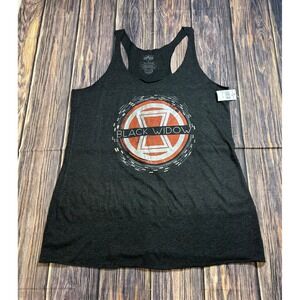Marvel Widow Universal Studios Tank Top‎ Racerback Womens Large Black NWT